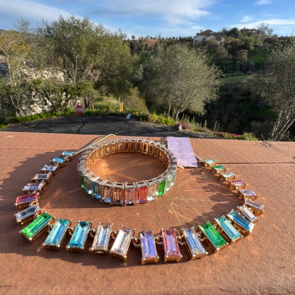 Rainbow Sunset Necklace & bracelet sets bella&jack - Picture 1 of 16